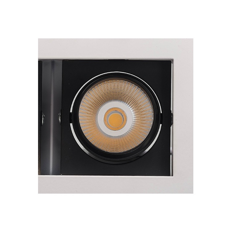 Beliebtes Design Anti Blendung Dali Eingebautes COB LED Downlight Square 14W Full Watt für Innenbeleuchtung