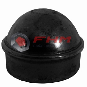 Black PVC Coated Fence Post Cap