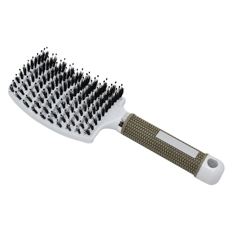 2021 Wholesale Salon Hairdressing Wooden Paddle Hair Brush Hair Extension Comb Plastic Hair Massage Brush