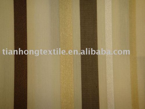 Yarn Dyed Stripe Embroidered Fabric