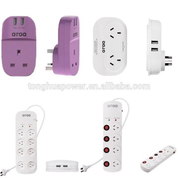 travel adaptor/ double travel adaptor with dual usb/ smart usb charger