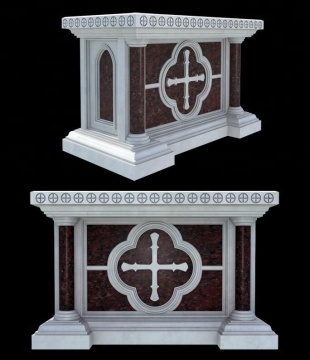 Customized marble church altar