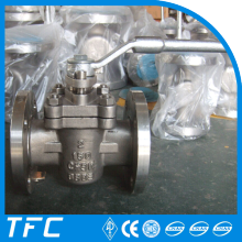 stainless steel PTFE sleeve flange plug valve