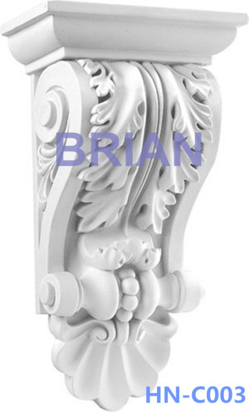 European style decorative elements polyurethane (PU) exotic corbels