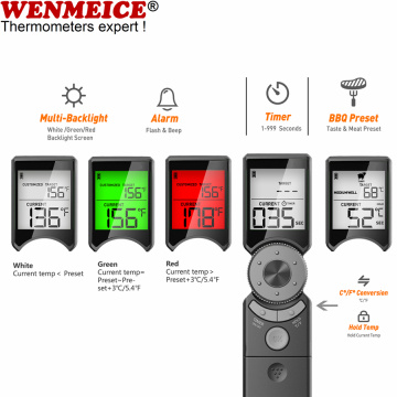 Smart Instant Read Meat Thermometer Digital med timer