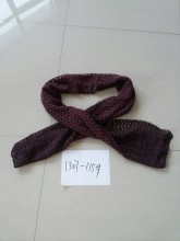 Fashion chiffon acrylic lady silk neck knit scarf