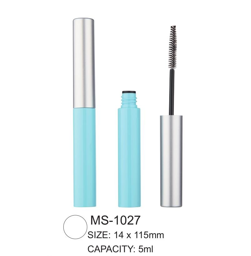 Plastic Empty Round Mascara Bottle with Brush