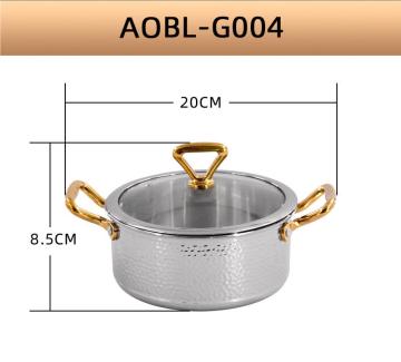 Commercial three-layer steel soup pot
