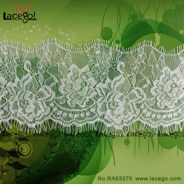 scalloped eyelash lace trim