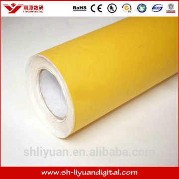 PVC yellow car wrap vinyl film