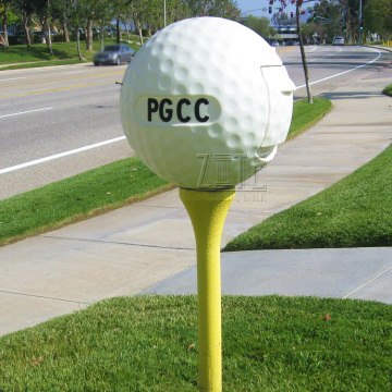 Garden decorative large 3d resin fiberglass golf ball sculpture