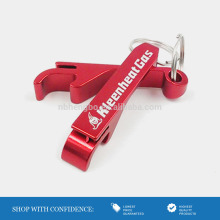 Top Selling Red Aluminum Bottle Opener Can Opener Key Ring