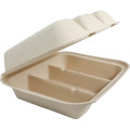 Sustainable 3-Section Fiber Taco Containers