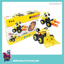 Intelligent diy block toys diy assembly car toys