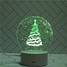 Custom Brand New Promotional Gift Sets: 3D LED Lamp Acrylic LED Night Light - Christmas Gift Idea