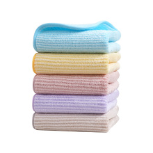 Soft Super Absorbent Microfiber Stripe Dish Towels - Lint Free Coral Fleece Kitchen Towels