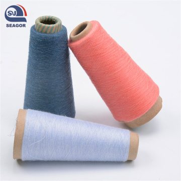 Dyed cotton carded yarn for weaving