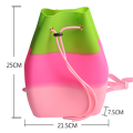 Saco de mochila de silicone promocional cores doces para crianças