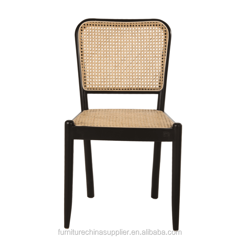 Hot Sale Restaurant Wood Chair Rattan Chair For Dining Room