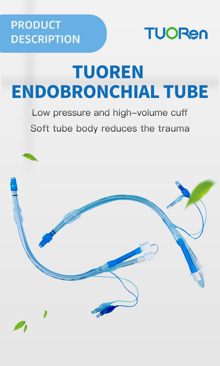 TUORen silicone reinforced dispos endobron tube endobronchial tubes from China