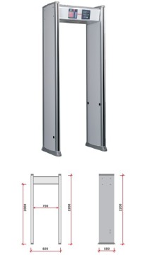 Hot selling water-proof work-through metal detect doors