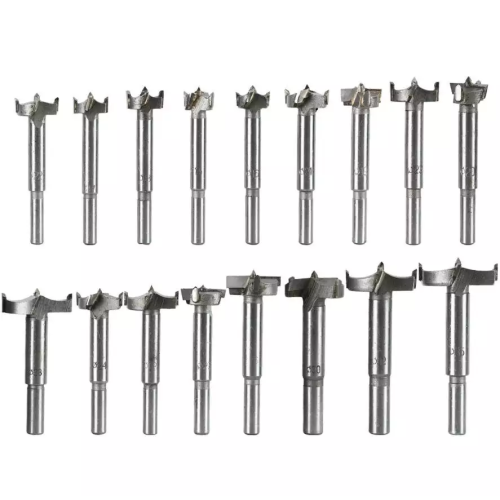 Neuankömmlinge Forstner Drill Bit Set Wolfram HSS Holzbearbeitungsloch Säge Kit 15-38 mm für Holz