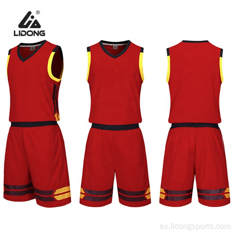 Set de jersey de baloncesto de sublimación barata personalizada