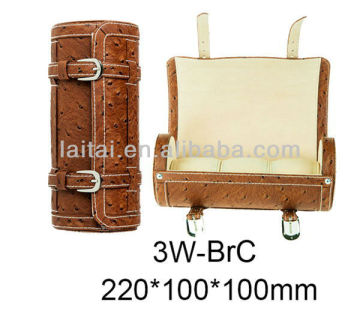 3 watches Clear Wooden Watch Box