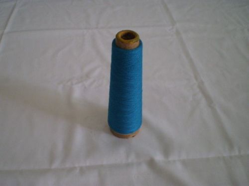 Anti-pilling Blue Dope Polyester Dyed Yarn , 50s Color Yarn