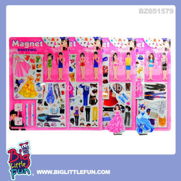 Kids magnetic toy dress up toy