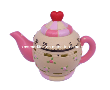 Tea Pot Decor Mechanical Kitchen Timer, Countdown Digital Timer