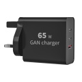 65W 3-puerto QC3.0+Type-C USB Wall Charger