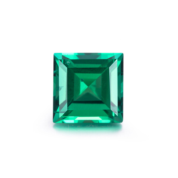Wholesale Square Hydrothermal Colombian Lab Emerald Gemstone