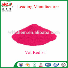 Dip dye Vat dye Red F3B C.I. Vat Red 31 dip dye fabric