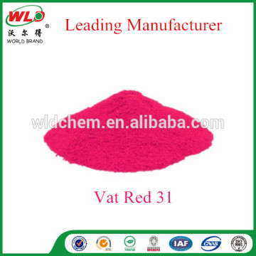 Dip dye Vat dye Red F3B C.I. Vat Red 31 dip dye fabric