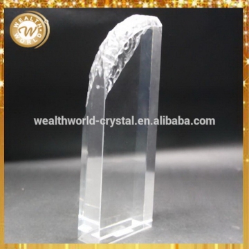 Design Cheapest unique crystal glass blocks glass rock