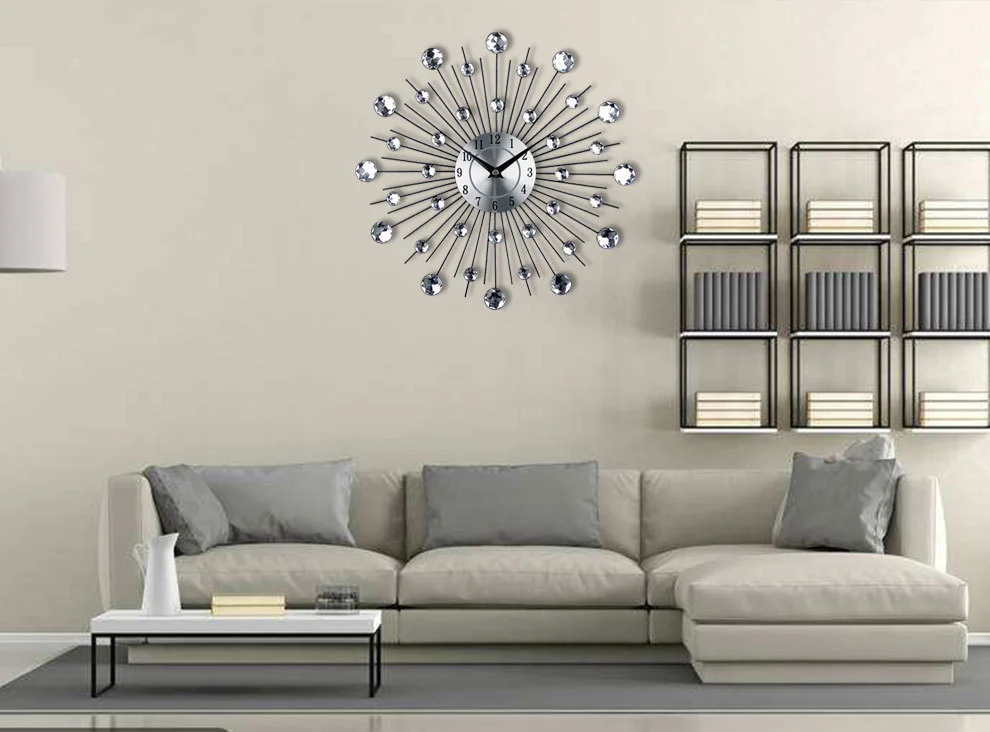 Home Decoration Creative DIY Wall Clock Crystal Acrylic Wall Clock