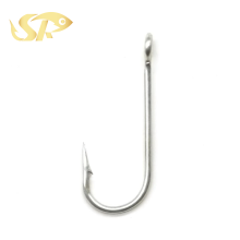  SUPERIORFISHING Kirby Sea with Ring J Hook - High Carbon Steel Single Hook for Saltwater Sea Fishing (2335)