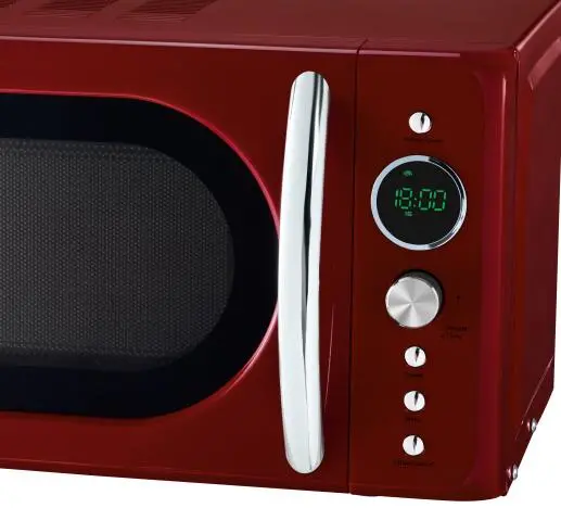 Smad OEM Vintage Counter Top Kitchen Red Small Mini 20L Electric Microwave Oven