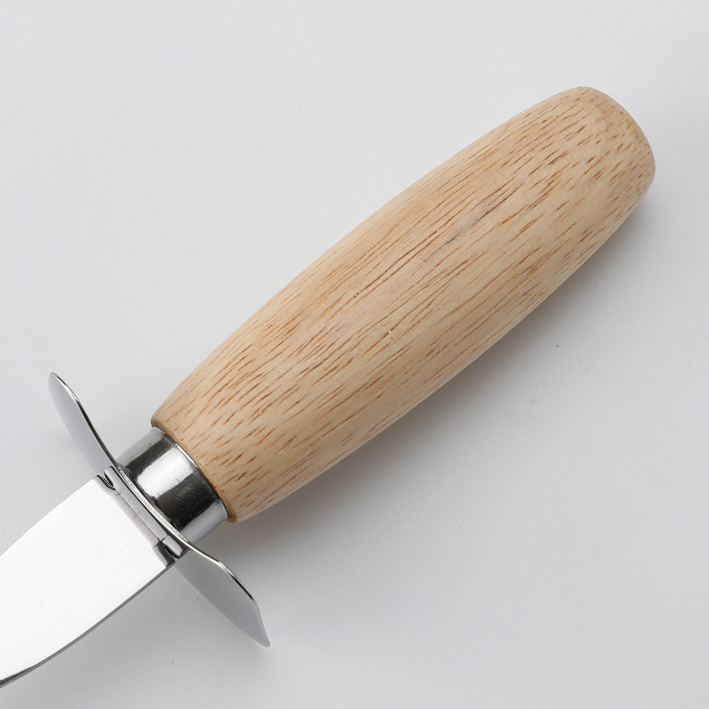 COUTEAU OYSTER SHUCKER COUPE AVEC POIGNEE EN HETRE