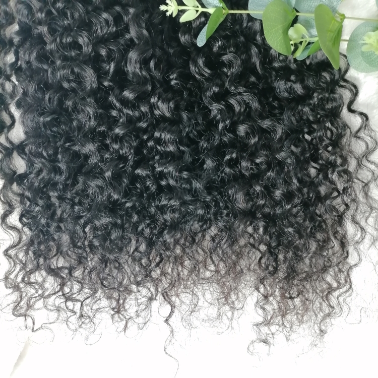 Jerry curly Wholesale price Human Hair Weave Bundle with closure Cuticle Aligned Hair Free Sample 8A Silky Brazilian Hair Bundle