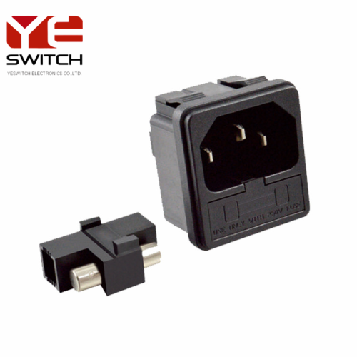 AC Power Socket с владельцем предохранителя 10A / 250 В