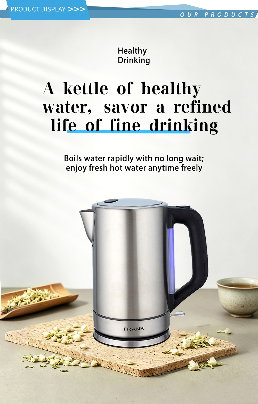 304 غلاية من الفولاذ المقاوم للصدأ FK-1920 1 304 stainless steel kettle FK-1920 1
