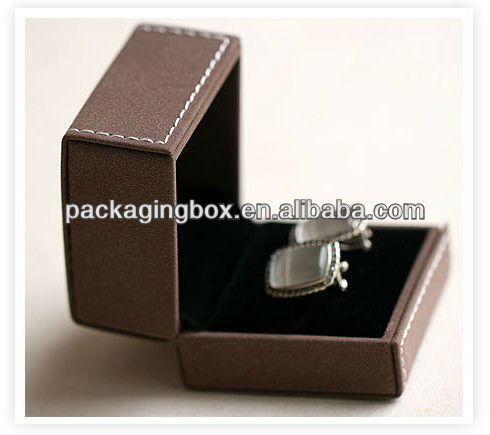 suede leather sew ring boxes jewelry