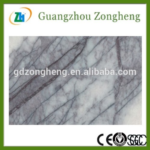 IL-LL00669W 8mm Thickness White And Grey Floor Tiles Glass Marble Floor Tile