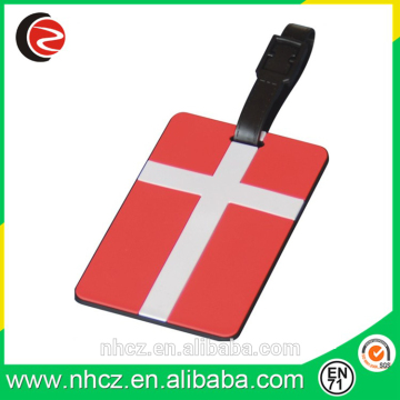 Danmark Flag PVC Luggage Tag