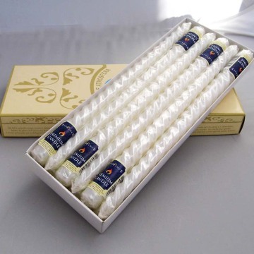 30 cm Tall Metallic Color Spiral Candles