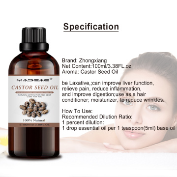 Best bulk natural castor seed oil relieve pain reducewrinkle