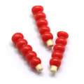 Chiński styl kandyzowany Haw in a stick Shaped Resin Flatback Cabochon Handmade Craft Decor Beads Spacer Charms