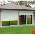 Aluminum double-skinned sectional garage door